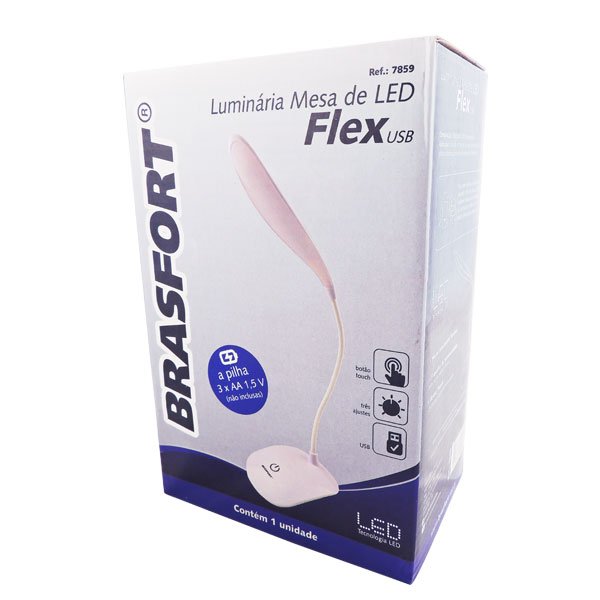 LUMINÁRIA MESA LED FLEX USB