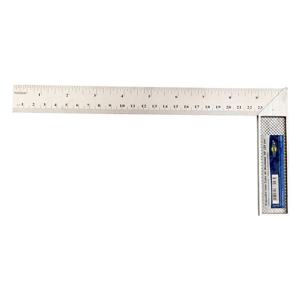 ESQUADRO CABO ALUMÍNIO 10″ (250mm)