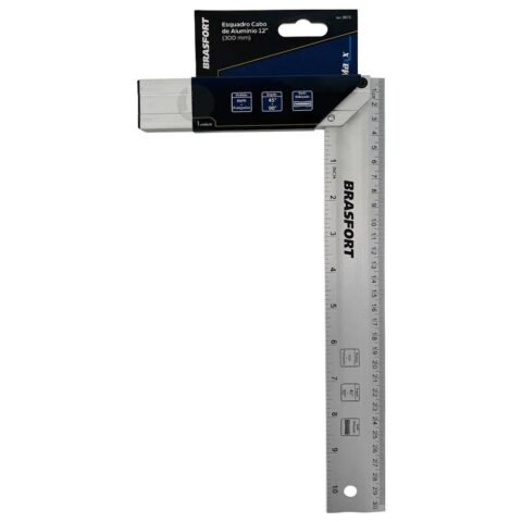 ESQUADRO CABO DE ALUMÍNIO MAXX